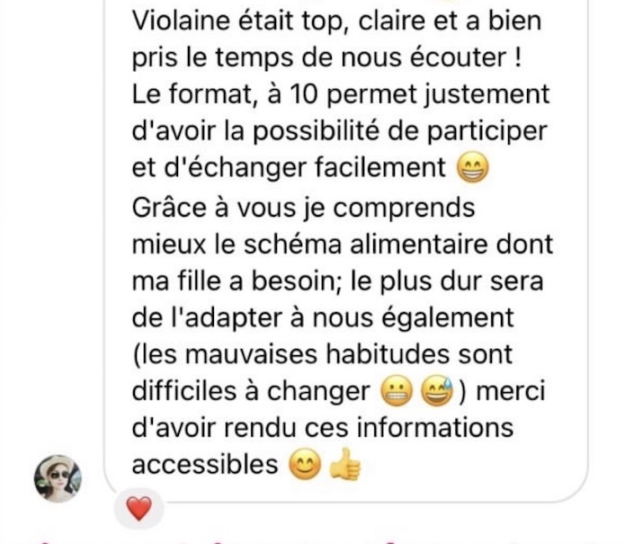 Avis formation Bambin