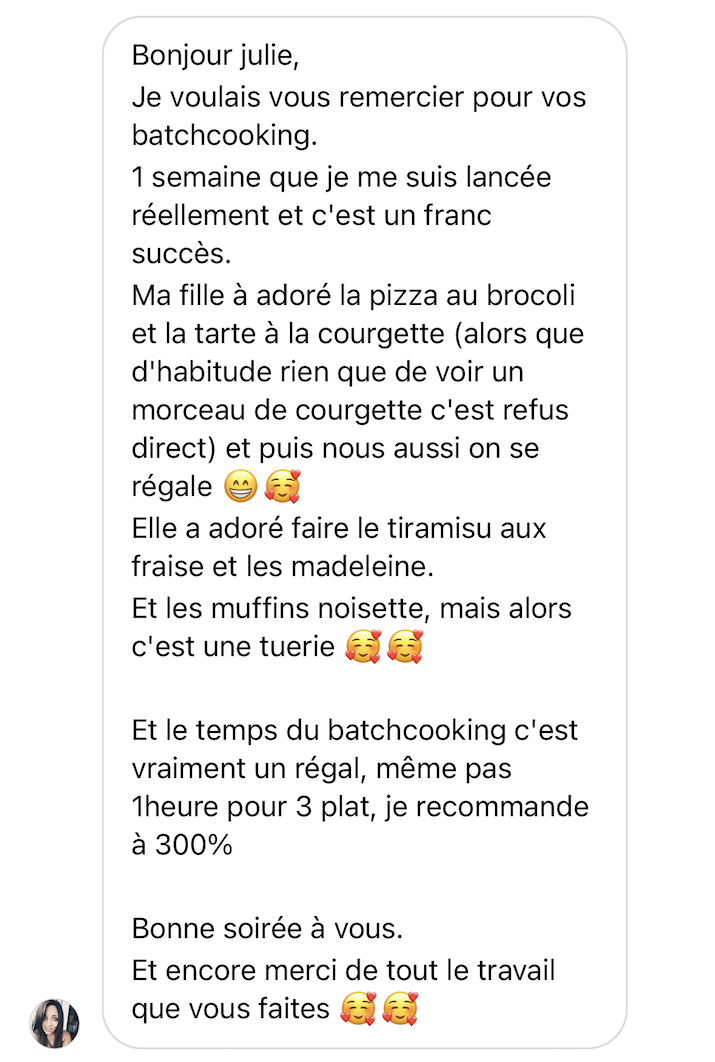 Recommandation cliente des services Hamstouille