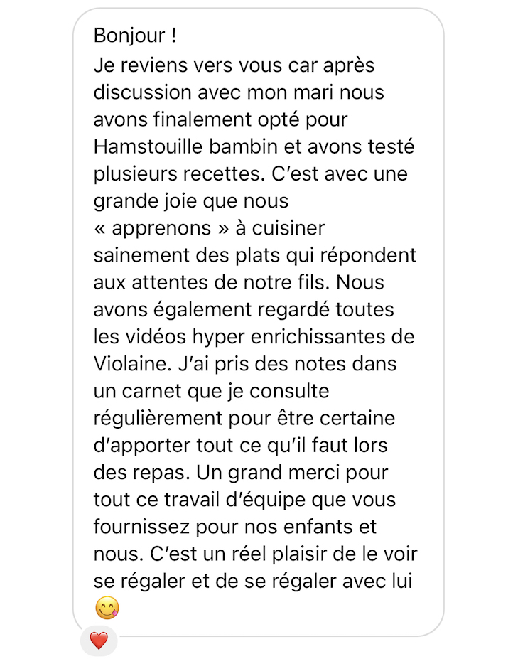 Recommandation cliente des services Hamstouille