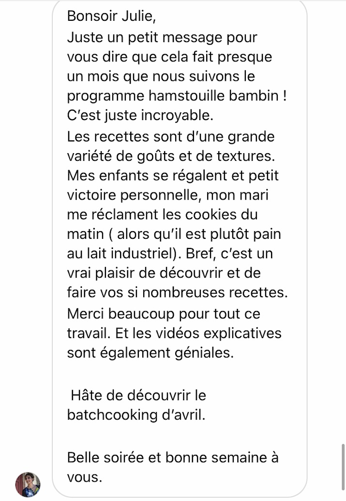 Recommandation cliente des services Hamstouille